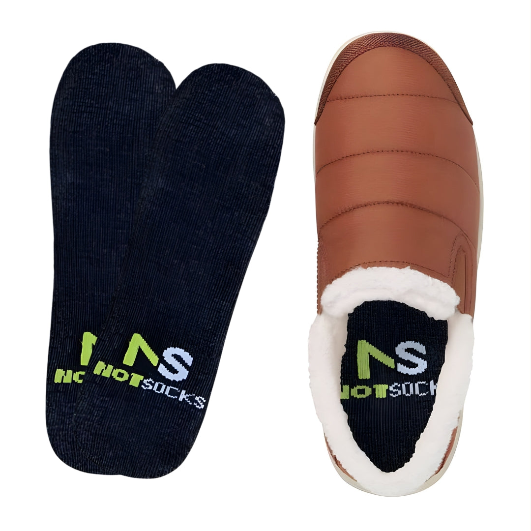 Black NotSocks insole socks insert designed for no-show comfort inside shoes