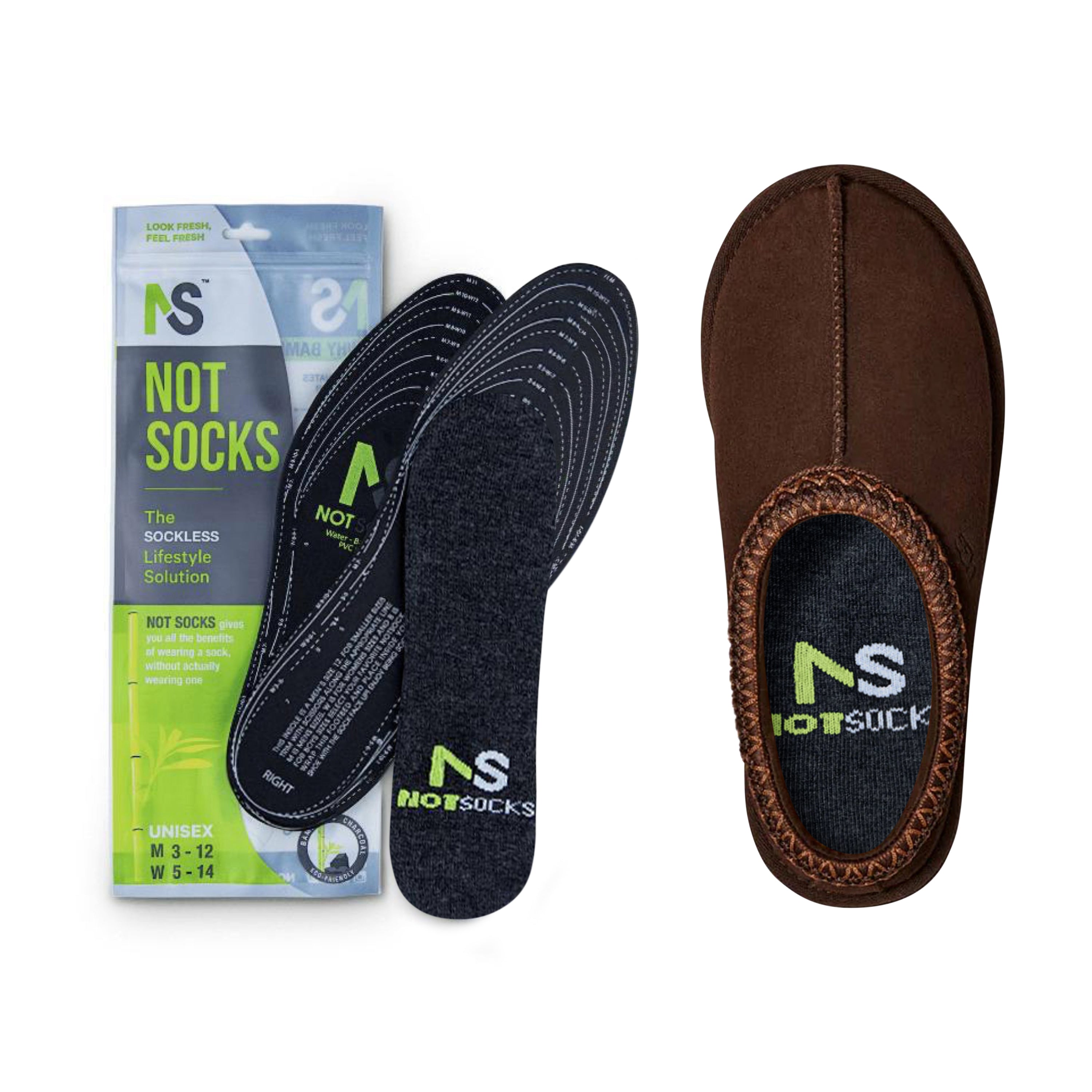 NotSocks 1-pack sockless insole socks for men and women – Flat Socks alternative for sneakers